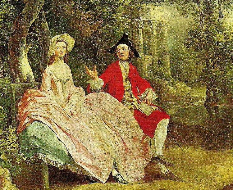 Thomas Gainsborough conversation in a park, c. china oil painting image